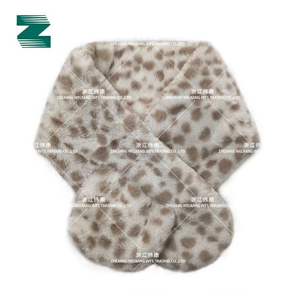 Designed Faux Fur Scarf